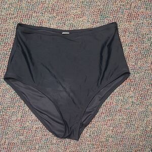 Like New Relleciga High-Waisted Black Swim Bottoms